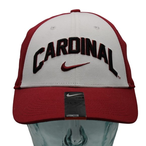 Stanford Cardinal Nike Legacy 91 Dri-Fit Flexfit  Crimson Red White Hat Cap - Picture 1 of 9